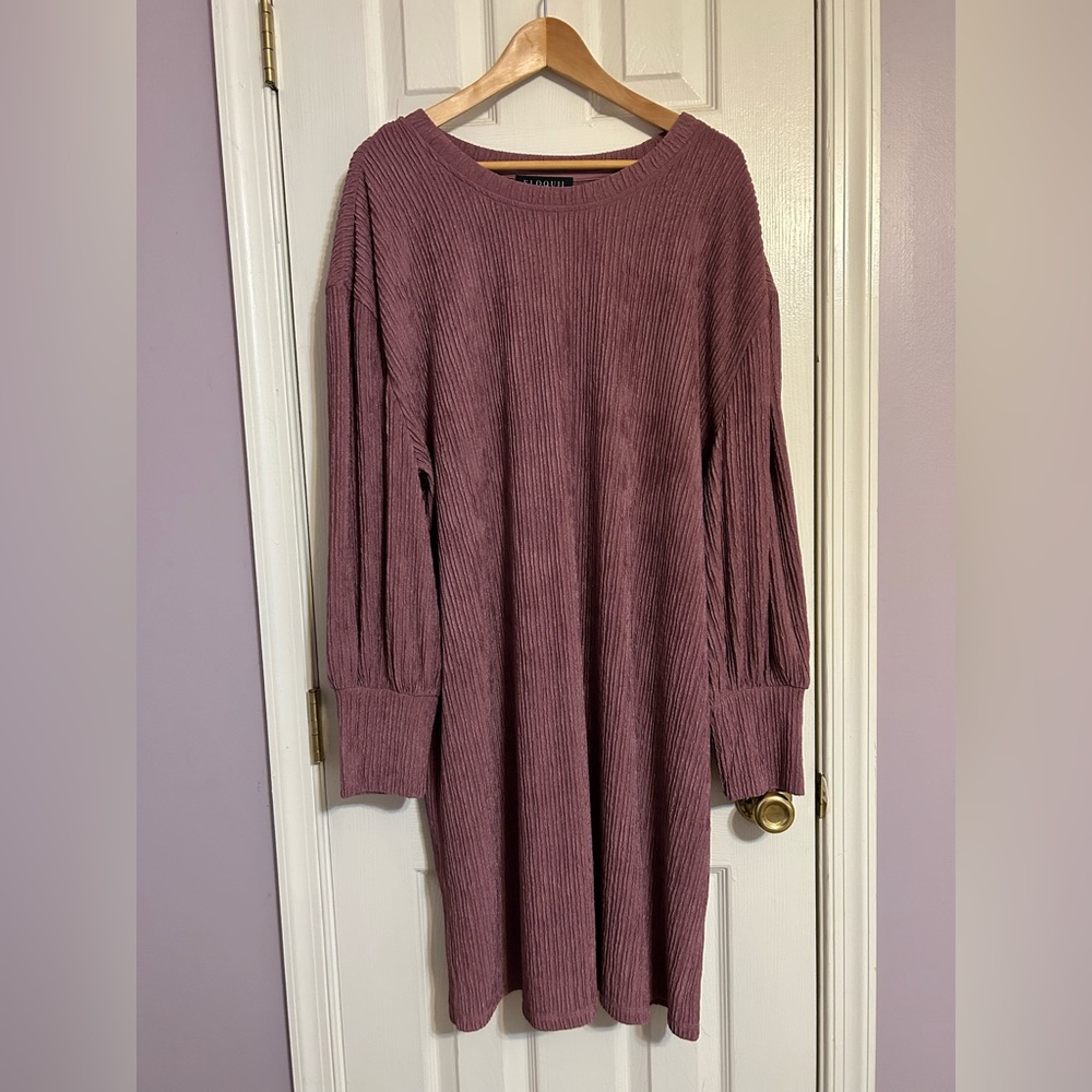 Eloquii mauve party dress